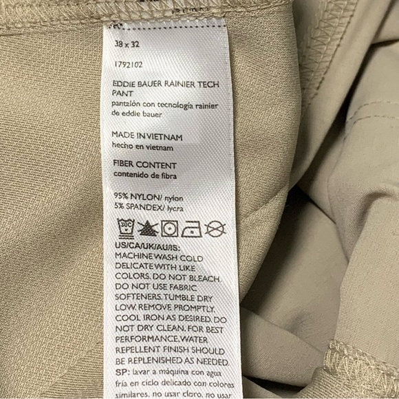 Eddie Bauer Tan Rainer Tech Pant - Picture 8 of 8